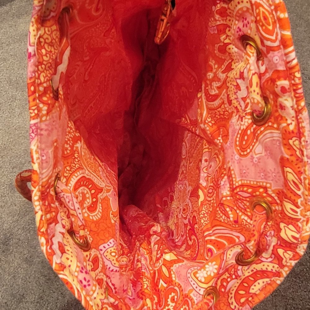 Vera Bradley Sherbert Draw String Backpack - *Ret… - image 5